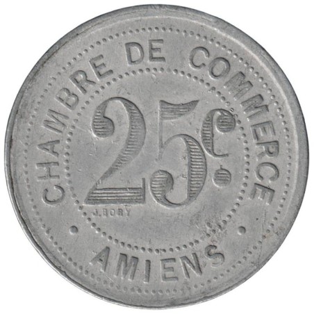 AMIENS - 1.2 - Monnaie de nécessité - 25 centimes 1920 - TTB AMIENS - 1.2 - Monnaie de nécessité - 25 centimes 1920 - TTB