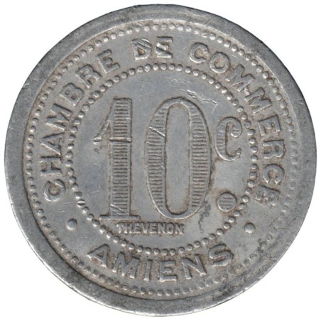 AMIENS - 1.4 - Monnaie de nécessité - 10 centimes 1921 - TB+ AMIENS - 1.4 - Monnaie de nécessité - 10 centimes 1921 - TB+