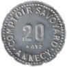 ANNECY - 2.2 - Monnaie de nécessité - Comptoir Savoyard - 20 centimes - SUP+