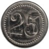 DIVERS - Monnaie de nécessité - D.M - 25 centimes - TTB+