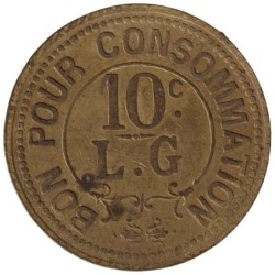 DIVERS - Monnaie de nécessité - L.G - 10 centimes - L.G - TB+