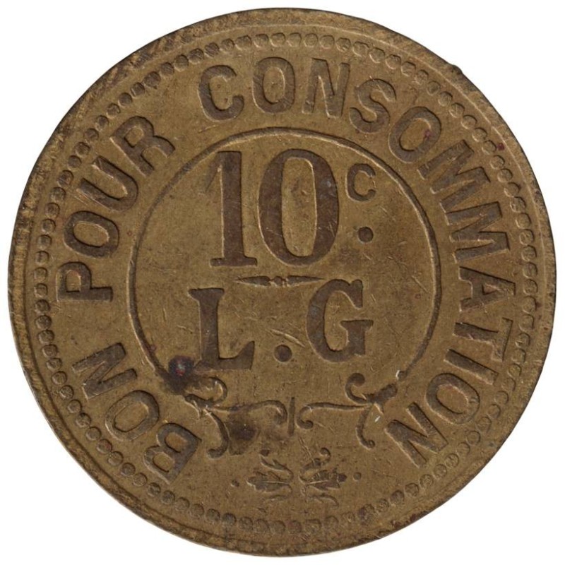 DIVERS - Monnaie de nécessité - L.G - 10 centimes - L.G - TB+ DIVERS - Monnaie de nécessité - L.G - 10 centimes - L.G - TB+