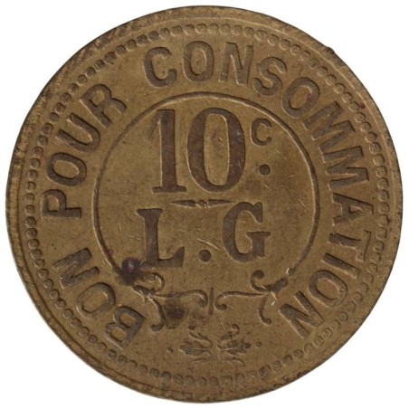 DIVERS - Monnaie de nécessité - L.G - 10 centimes - L.G - TB+ DIVERS - Monnaie de nécessité - L.G - 10 centimes - L.G - TB+