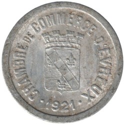 EVREUX - 1.2 - Monnaie de nécessité - 10 centimes 1921 - TTB