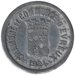 EVREUX - 1.3 - Monnaie de nécessité - 25 centimes 1921 - TB
