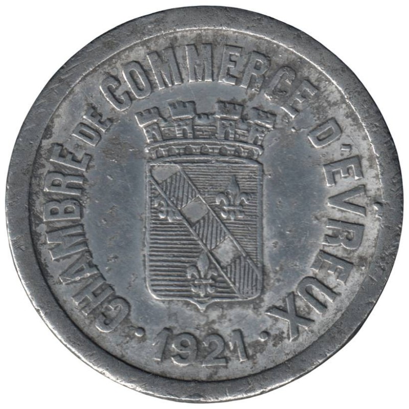 EVREUX - 1.3 - Monnaie de nécessité - 25 centimes 1921 - TB EVREUX - 1.3 - Monnaie de nécessité - 25 centimes 1921 - TB
