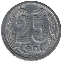 EVREUX - 1.3 - Monnaie de nécessité - 25 centimes 1921 - TB