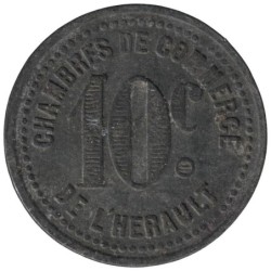 HERAULT - 2.2 - Monnaie de nécessité - 10 centimes - TTB
