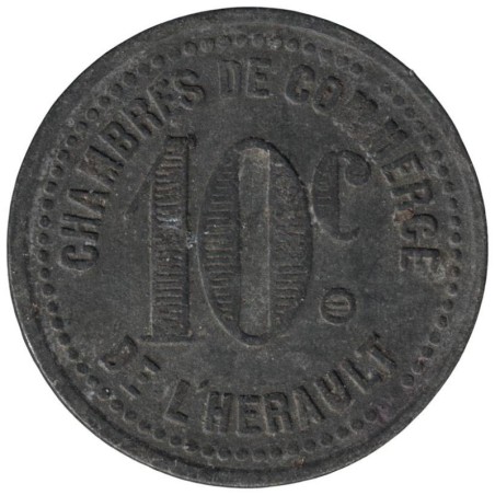 HERAULT - 2.2 - Monnaie de nécessité - 10 centimes - TTB HERAULT - 2.2 - Monnaie de nécessité - 10 centimes - TTB