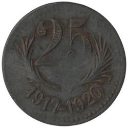 HERAULT - 2.4 - Monnaie de nécessité - 25 centimes 1917-1920 - B+