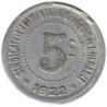 HERAULT - 3.5 - Monnaie de nécessité - 5 centimes 1922 - TTB