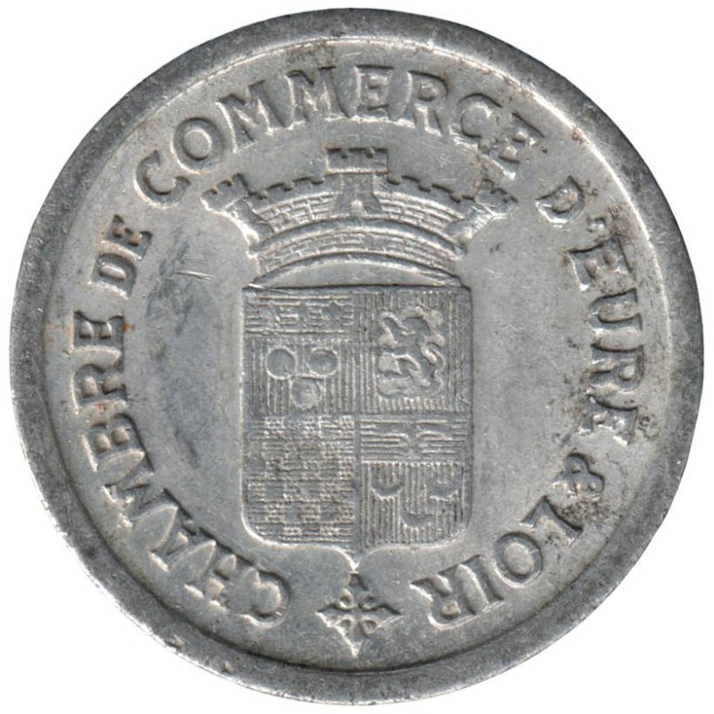 EURE ET LOIR - 1.1 - Monnaie de nécessité - 5 centimes 1922 - TB+