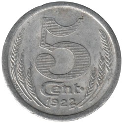 EURE ET LOIR - 1.1 - Monnaie de nécessité - 5 centimes 1922 - TB+