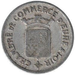EURE ET LOIR - 1.3 - Monnaie de nécessité - 25 centimes 1922 - TB