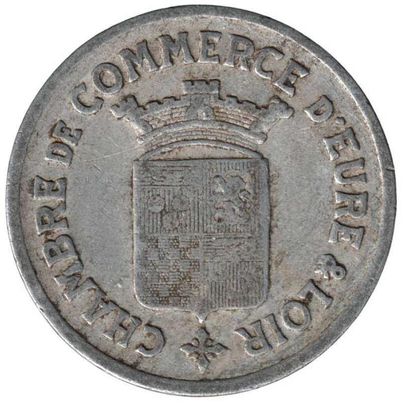 EURE ET LOIR - 1.3 - Monnaie de nécessité - 25 centimes 1922 - TB EURE ET LOIR - 1.3 - Monnaie de nécessité - 25 centimes 1922 - TB