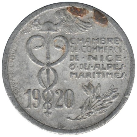 NICE - 1.2 - Monnaie de nécessité - 10 centimes 1920 - TB NICE - 1.2 - Monnaie de nécessité - 10 centimes 1920 - TB