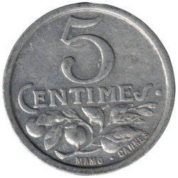 NICE - 1.3 - Monnaie de nécessité - 5 centimes 1922 - TTB+