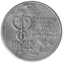 NICE - 1.4 - Monnaie de nécessité - 10 centimes 1922 - TB