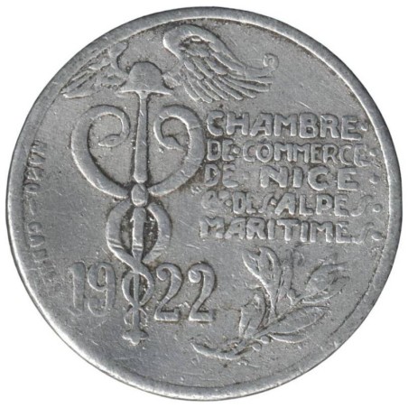 NICE - 1.4 - Monnaie de nécessité - 10 centimes 1922 - TB NICE - 1.4 - Monnaie de nécessité - 10 centimes 1922 - TB