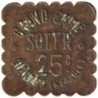 OLONZAC - 3.3 - Monnaie de nécessité - Grand Café Soler - 25 centimes - TTB-