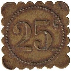 OLONZAC - 3.3 - Monnaie de nécessité - Grand Café Soler - 25 centimes - TTB-