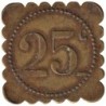 OLONZAC - 3.3 - Monnaie de nécessité - Grand Café Soler - 25 centimes - TTB-