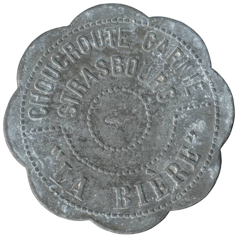 PARIS - B290 - Monnaie de nécessité - Brasserie La Bière - Choucroute Garnie - TTB- PARIS - B290 - Monnaie de nécessité - Brasserie La Bière - Choucroute Garnie - TTB-