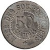 PARIS - C72 - Monnaie de nécessité - Caserne du Prince Eugène - 50 centimes - TTB-
