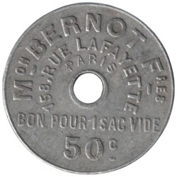 PARIS - Monnaie de nécessité - Maison Bernot Frères - Bon pour un sac vide TB+