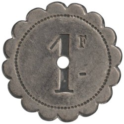 PARIS - Monnaie de nécessité - Restaurant Le Meunier - 1 franc - TB+