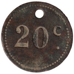 PARIS - Monnaie de nécessité - Le Polo - 20 centimes - TTB