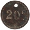 PARIS - Monnaie de nécessité - Le Polo - 20 centimes - TTB