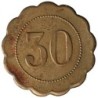 PARIS - Monnaie de nécessité - Cabaret de la Belle Meunière - 30 centimes - TTB