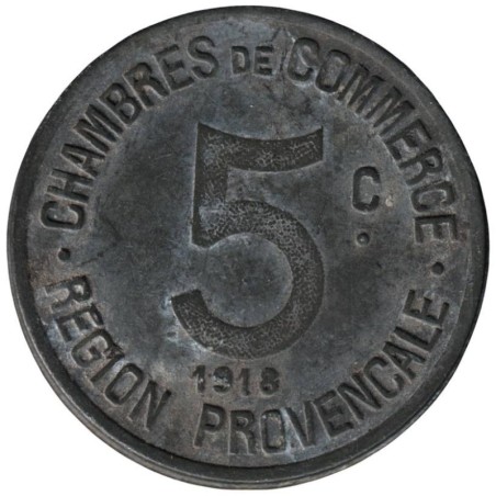 PROVENCALE (REGION) - 1.1 - Monnaie de nécessité - 5 centimes 1918 - TB PROVENCALE (REGION) - 1.1 - Monnaie de nécessité - 5 centimes 1918 - TB