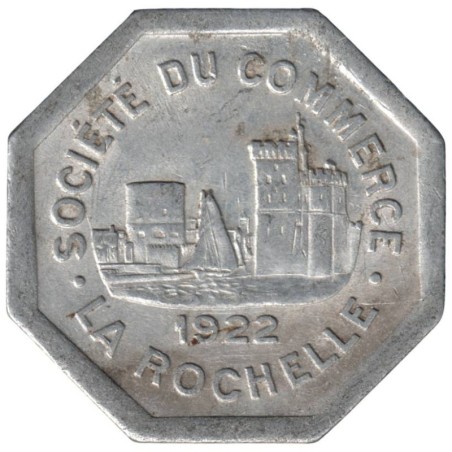 ROCHELLE (LA) - 1.6 - Monnaie de nécessité - 25 centimes 1922 - TTB ROCHELLE (LA) - 1.6 - Monnaie de nécessité - 25 centimes 1922 - TTB