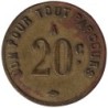 SAINT ETIENNE - 175.3 - Monnaie de nécessité - 20 centimes - Chiffres de 8mm - TB+