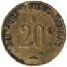 SAINT ETIENNE - 175.5 - Monnaie de nécessité - 20 centimes - Chiffres de 10mm - TB