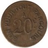 SAINT ETIENNE - 175.6 - Monnaie de nécessité - 20 centimes - Graveur Chambon - TTB