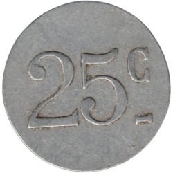 SAINT ETIENNE - Monnaie de nécessité - Café du Cours Rivier - 25 centimes - TB