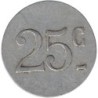 SAINT ETIENNE - Monnaie de nécessité - Café du Cours Rivier - 25 centimes - TB