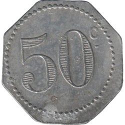 SAINT ETIENNE - Monnaie de nécessité - Café du Cours Rivier - 50 centimes - TB+