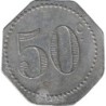 SAINT ETIENNE - Monnaie de nécessité - Café du Cours Rivier - 50 centimes - TB+