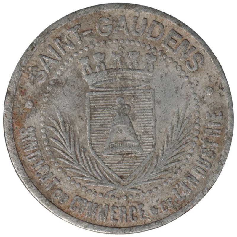 SAINT GAUDENS - 1.2 - Monnaie de nécessité - 10 centimes 1920 - TB-