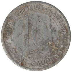 SAINT GAUDENS - 1.2 - Monnaie de nécessité - 10 centimes 1920 - TB-