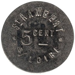 SAINT JUST SAINT RAMBERT - 1.1 - Monnaie de nécessité - 5 centimes - Pain - SUP+