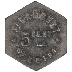 SAINT JUST SAINT RAMBERT - 1.3 - Monnaie de nécessité - 5 centimes - Potage - SUP