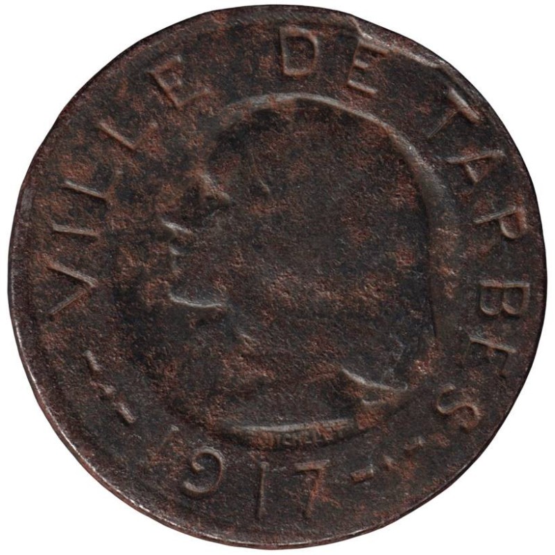 TARBES - 1.2 - Monnaie de nécessité - 10 centimes 1917 - TB+ TARBES - 1.2 - Monnaie de nécessité - 10 centimes 1917 - TB+