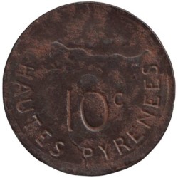 TARBES - 1.2 - Monnaie de nécessité - 10 centimes 1917 - TB+