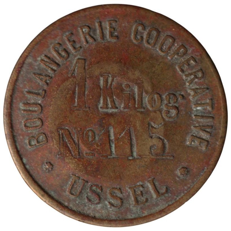 USSEL - 1.1 - Monnaie de nécessité - Boulangerie Coopérative - 1 kg de pain  - TB