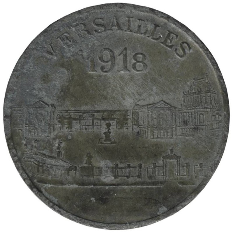 VERSAILLES - 1.3 - Monnaie de nécessité - 25 centimes 1918 - TTB